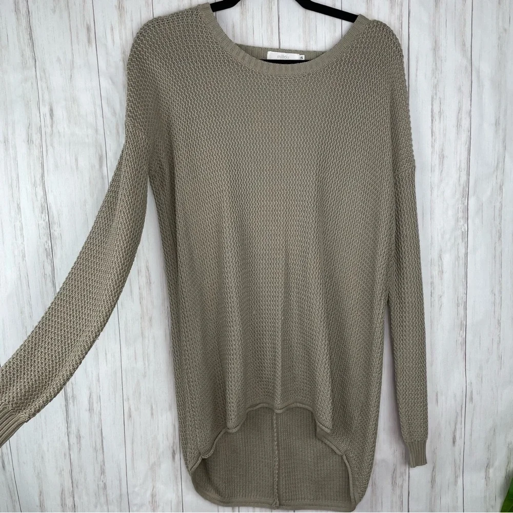LF Millau open back taupe sweater